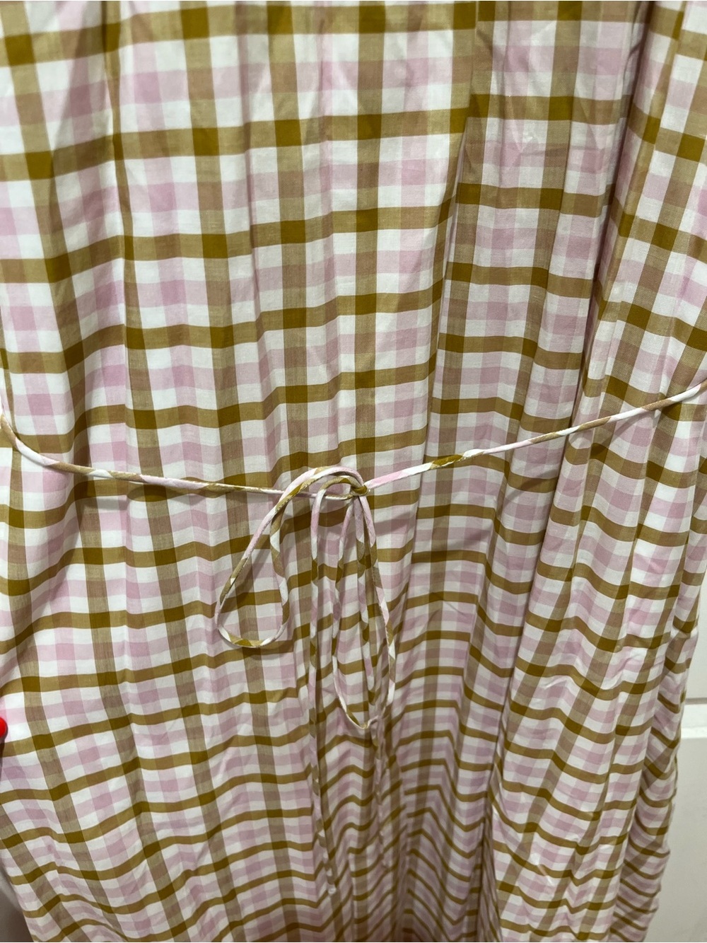 NWT Ann Taylor Pink and Tan Gingham Halter Dress Size Small - Picture 6 of 10